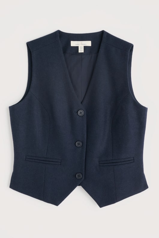 lowena v-neck wool-blend weste