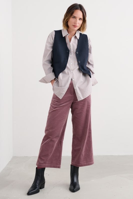 lowena v-neck wool-blend weste