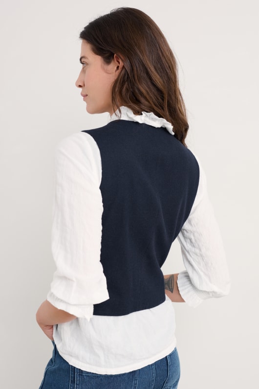 lowena v-neck wool-blend weste